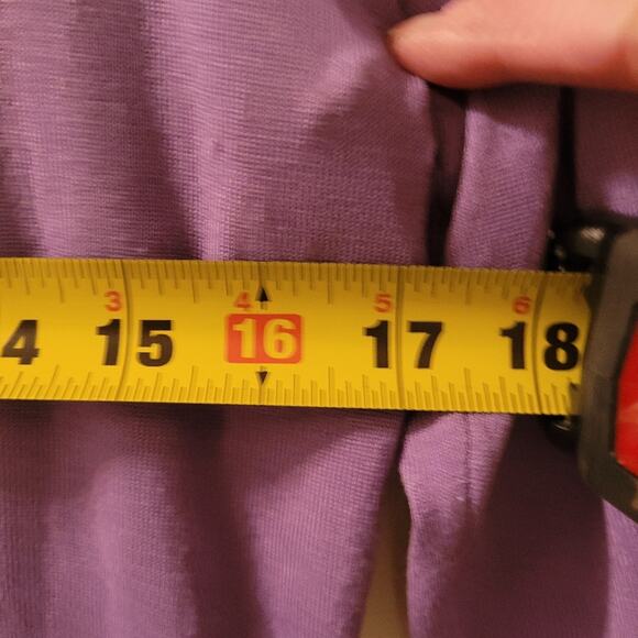 August Silk Lilac Purple Cardigan Sweater Sz L Lightweight Preppy Cottagecore - Picture 4 of 8